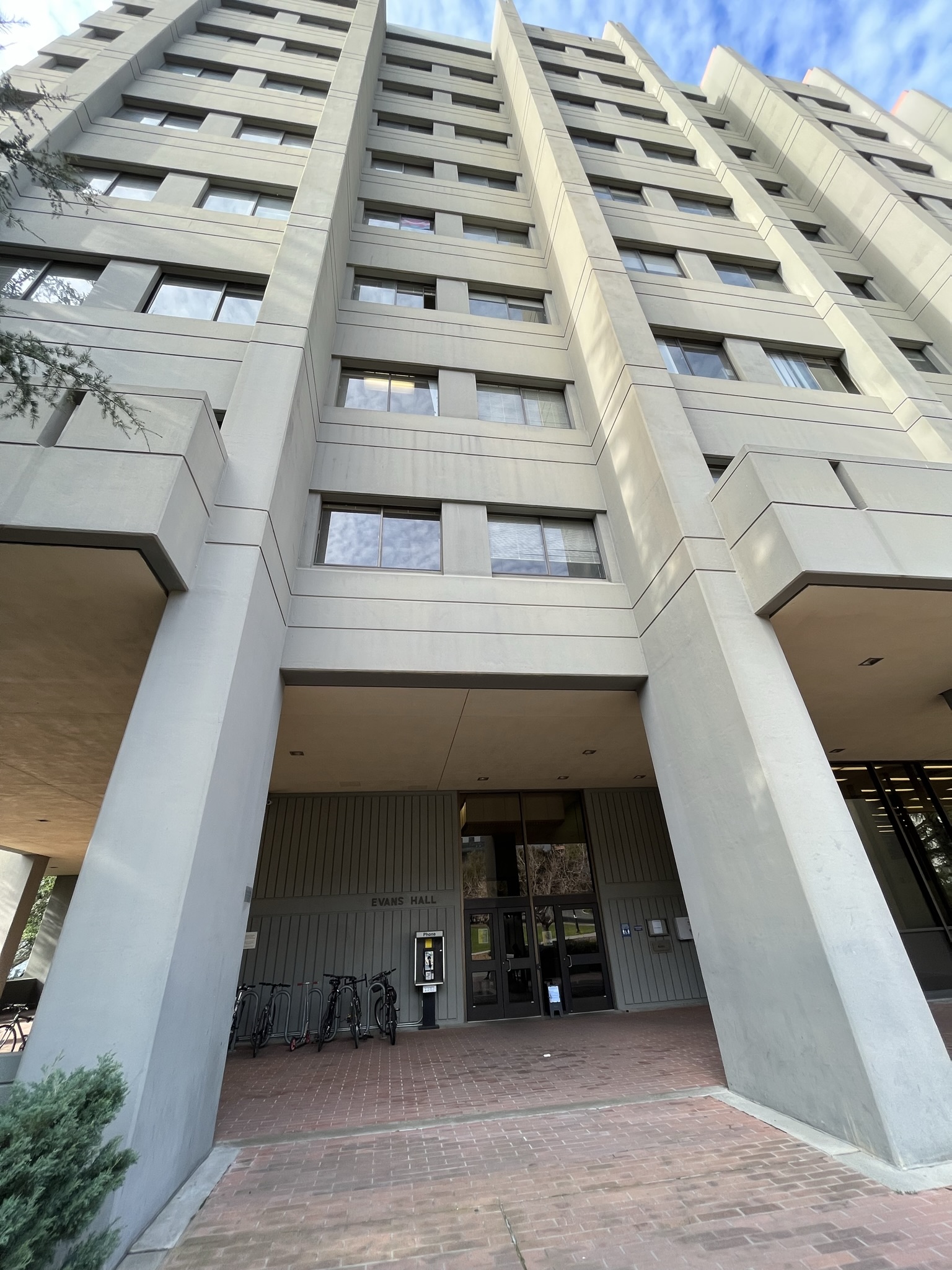 加州大学伯克利分校 Evans Hall 的外景